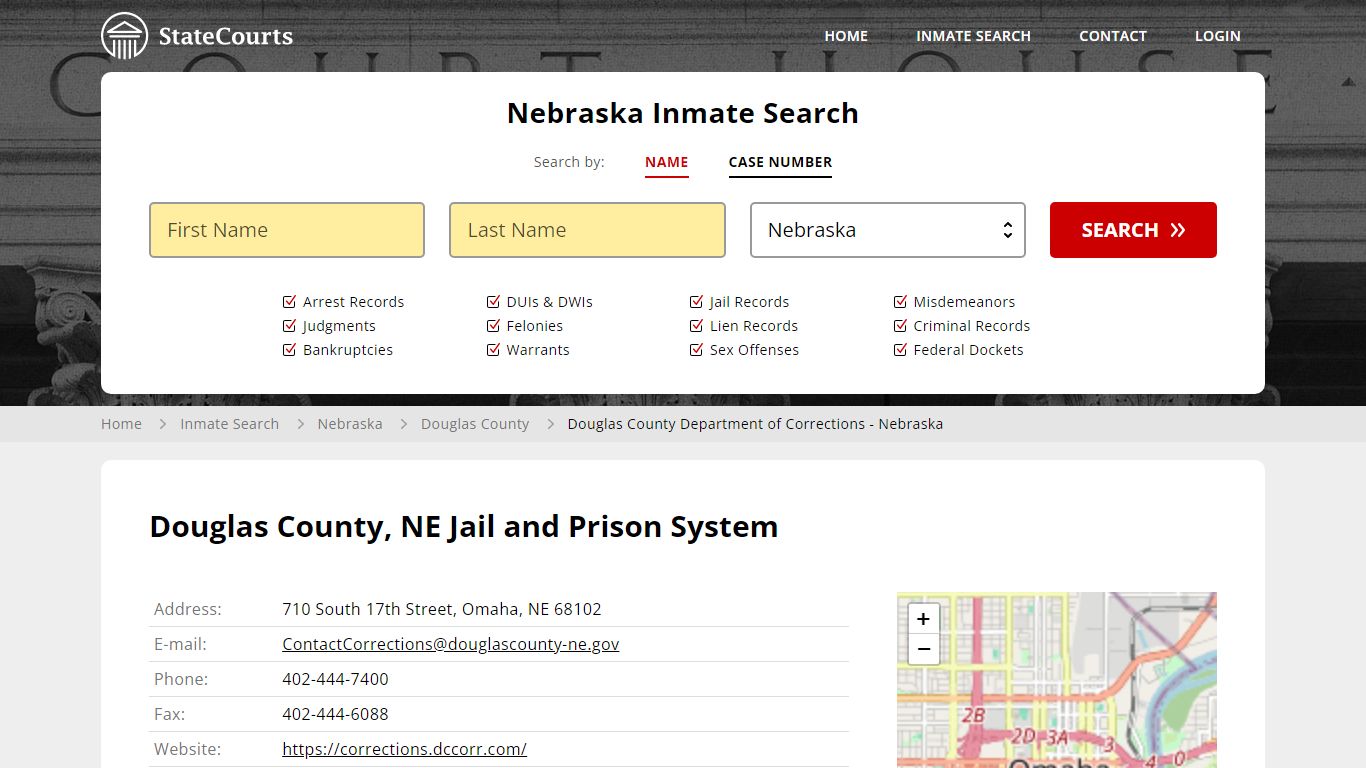 Douglas County Department of Corrections - Nebraska Inmate Records ...